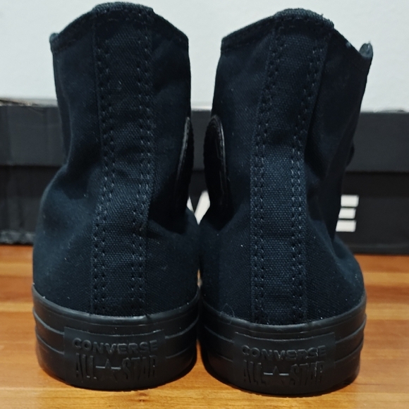 Converse All Black High-Top Shoes - Picture 8 of 13